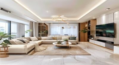 高柳家个人用户案例——家居改造后温馨客厅一角，高柳家产品点缀其中，生活感十足